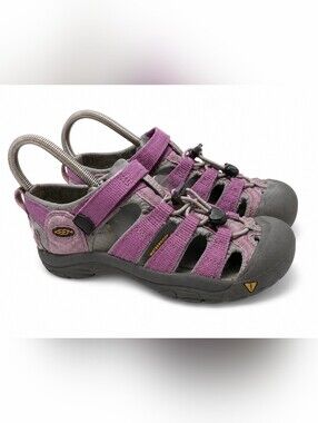 KEEN Girls Newport H2 Size 2 Purple Waterproof Sport Sandals Closed Toe Outdoor